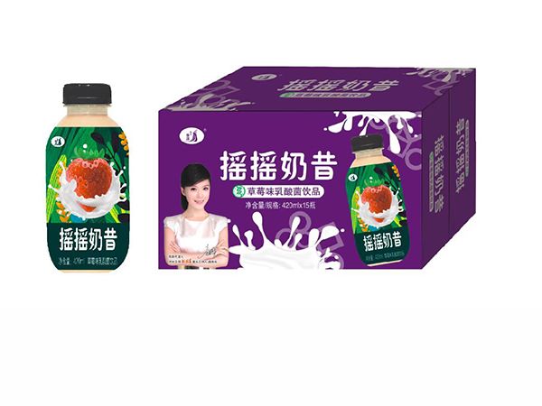 金九華搖搖奶昔草莓味乳酸菌飲品420mlx15瓶