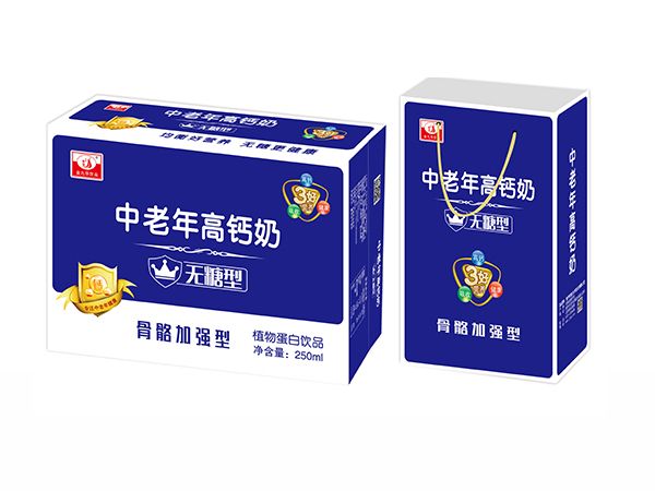 金九華飲品中老年無糖高鈣奶乳味飲品250mlx12盒